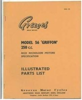 cover of printed greeves griffon parts manual