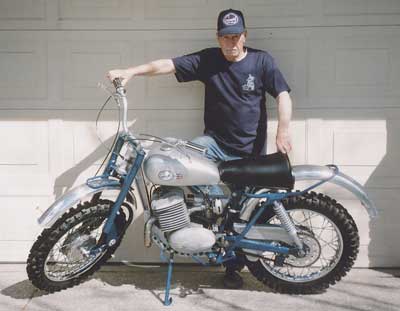 Raeh Wilson and his 1966 Greeves TFS.